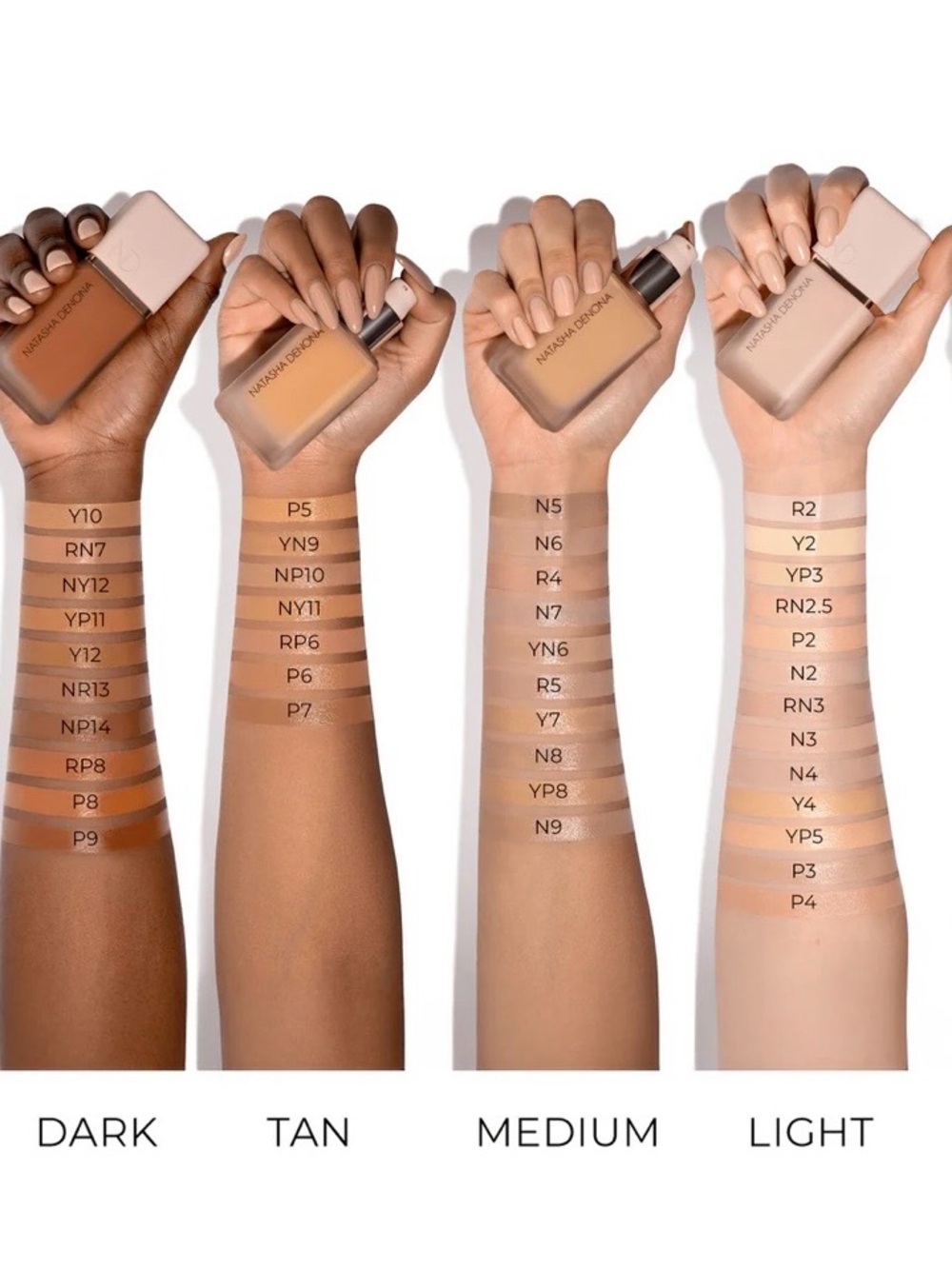 Natasha Denona HY-GLAM FOUNDATION in R2 Fair Light Rosy 30ml - Picture 5 of 6